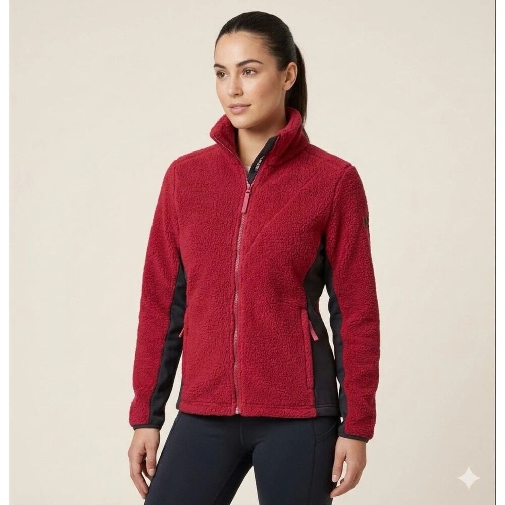 Helly Hansen Sherpa Fleece Jacket Womens M Deep Pile Full Zip Warm Gorp Outdoors